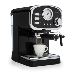 Klarstein Gusto Classico Espressomaker 1350 Watt 20 Bar Druck Wassertank: 1,5 Liter Schwarz 15