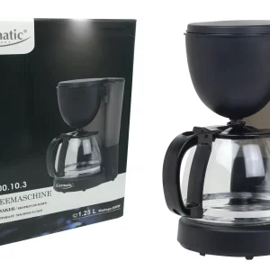 Null GOURMETmaxx Edelstahl-Kaffeemaschine Thermobecher In Schwarz 19