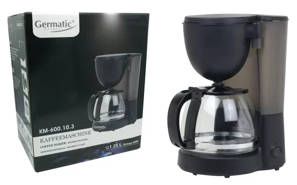 Null GOURMETmaxx Edelstahl-Kaffeemaschine Thermobecher In Schwarz 7