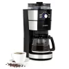 Klarstein Grind & Brew Kaffeemaschine 900-1000W 10Tassen 1-Liter-Tank Mahlwerk Silber 23