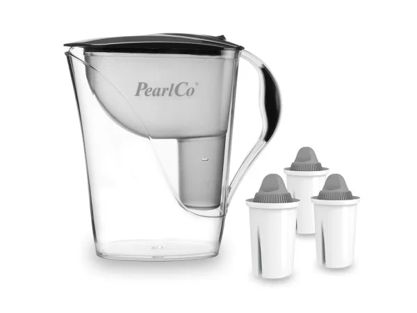 Pearlco Wasserfilter Fashion Anthrazit Inkl. 3 Protect+ Filterkartuschen 1
