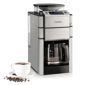 Klarstein Aromatica II Duo Kaffeemaschine, Integriertes Mahlwerk, 1,25 L, Rot Rot 15