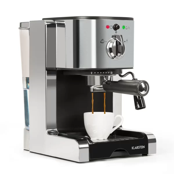 Klarstein Passionata 20 Espressomaschine 20 Bar 6 Tassen 1,25 Liter Milchschaum Rot 3