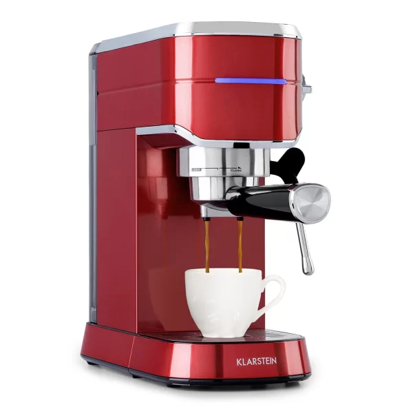 Klarstein Gusto Classico Espressomaker 1350 Watt 20 Bar Druck Wassertank: 1,5 Liter Schwarz 4