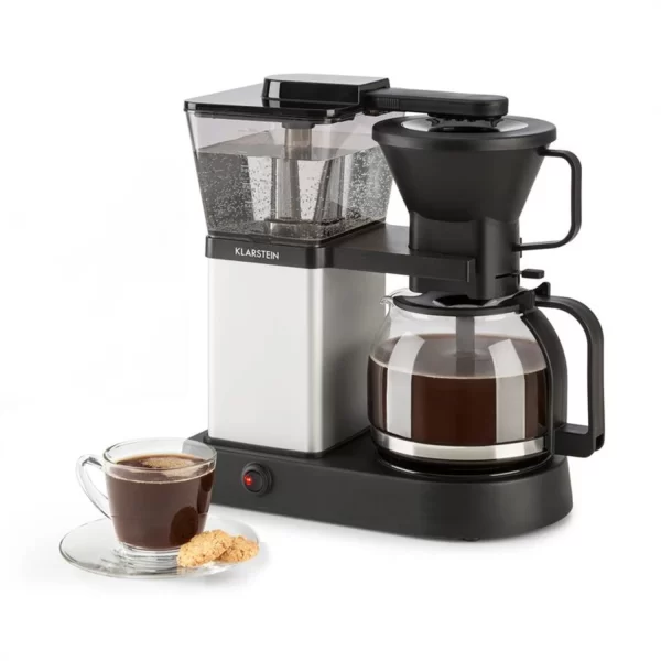 Klarstein GrandeGusto Kaffeemaschine 1690W 1,3l Pre-Infusion 96°C Schwarz/metallic Metallic 1