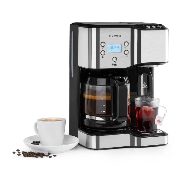 Klarstein GrandeGusto Kaffeemaschine 1690W 1,3l Pre-Infusion 96°C Schwarz/metallic Metallic 3
