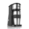 Null GOURMETmaxx Edelstahl-Kaffeemaschine Thermobecher In Schwarz 23